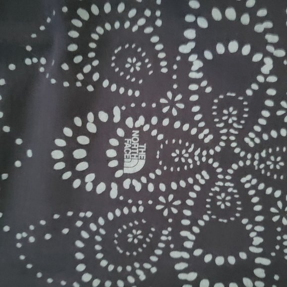 The North Face Teal Blue Snowflake Pattern Long Sleeve T Shirt Size Large - Picture 12 of 14